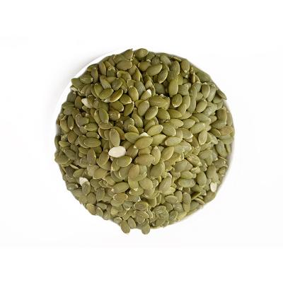 China Pumpkin Seeds Dry Kernel New Max Green Light Green Crop Hulled Raw Pumpkin Seed Kernels for sale