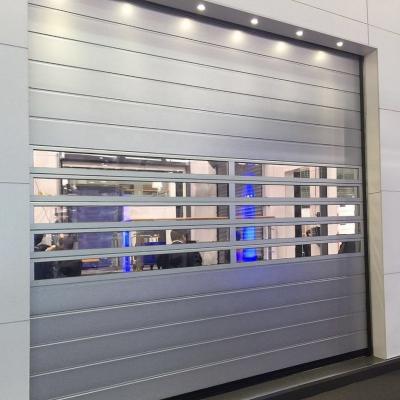 China Metal industrial high speed door with window view --- Available in exterior and interior applications for sale