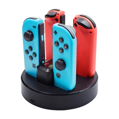 China ABS 4 in 1 Charger Stand Dock Charging Station with Nintendo Switch LED Indicator for sale