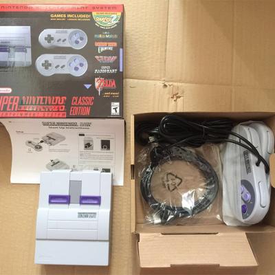 China Game playing classic edition with two 6 ft. Super Extension Cable ABS 21 Games Snes Classic Edition for sale