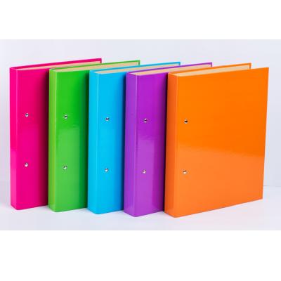 China Paper Customized Good Quality Colored Paper 2 Holes Durable Eco - Friendly Ring Binder for sale