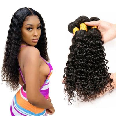 China Unprocessed Brazilian Deep Wave Virgin Hair Cuticle Aligned Deep Wave Double Bundles Virgin Hair High Quality Pulled Sellers for sale