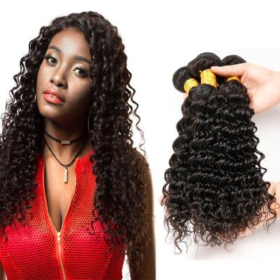 China Deep Wave Virgin Cuticle Aligned Hair Extension Natural Color Deep Wave Bundles Brazilian 8 To 40 Inch Support Drop Shipping for sale