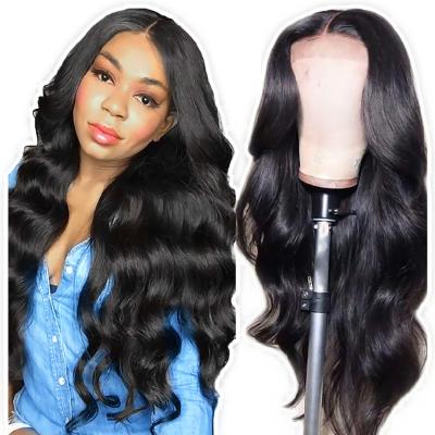 China Hot Body Wave 130% Density Virgin Brazilian Hair Lace Front Wigs Virgin Hair Beauty Human Hair Lace Wigs for sale