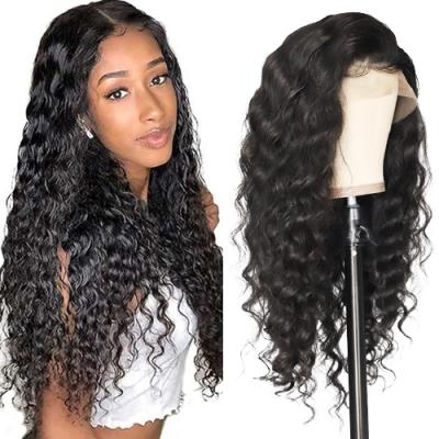 China New Products Deep Wave Cuticle Aligned Virgin Brazilian Hair Lace Wigs, Lace Front Hair Wigs With Baby Hair for sale