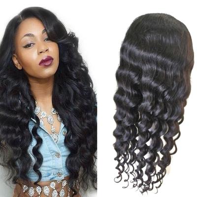 China Brazilian Loose Wave Hair Cuticle Aligned Hair Lace Wig, Lace Front Wig Loose Wave Hair Wigs For Black Women for sale