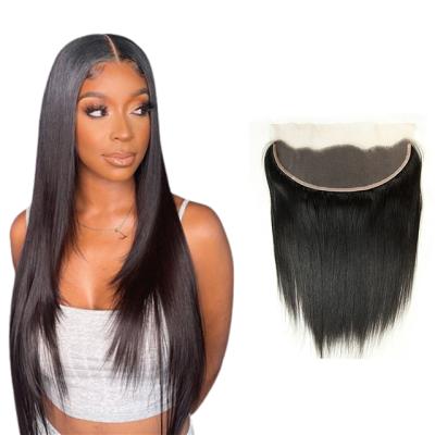 China Wholesale Price Straight Sheer Swiss Lace Closure Frontal Cuticle Mink Brazilian Virgin Straight Cuticle Aligned Hair for sale