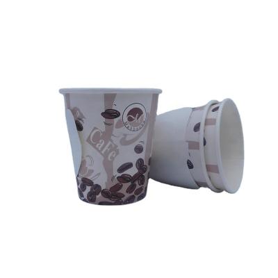 China Disposable Disposable Tea Cup Paper Cup Support Customization Eco-Friendly Single Wall Stock for sale