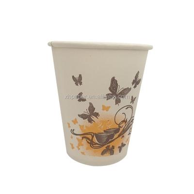 China Organic factory wholesale disposable cups printed cappuccino cup pack 100 packs with lid for sale