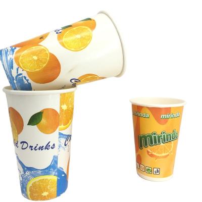 China Disposable Juice Paper Cup Disposable Paper Food Grade Cold Drink Cup for sale