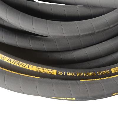 China One Layer Steel Wire 602 Synthetic Rubber Braided Rubber Hose for sale