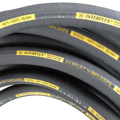 China Steel Wire Synthetic Rubber Braided Hydraulic Hose For Mine: 602 A Layers for sale