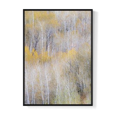 China Abstract Canvas Picture Frames And Poplar Tree Painting With Frame Minimalist Art Canvas Wall Art For Bedroom for sale