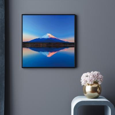 China Abstract Framed Japanese Style Wall Art Fuji Mountain Painting With Frame for sale