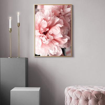 China Floral Peony Framed Canvas Painting Flower Art Print Home Decor Wall Art Abstract Art Print for sale