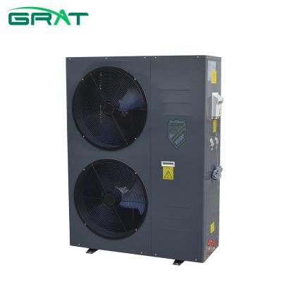 China RV GRAT Brand 2022 DC R32 Inverter Heating and Cooling and DHW 3 in 1 Heat Pump Galvanized Black Air Source Heat Pump 6.5-40KW for sale