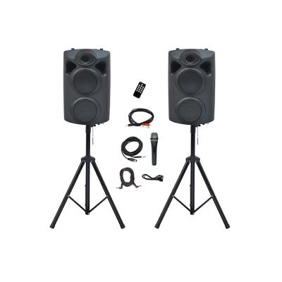 China Mini Wholesale 2 x 6.5 INCH Party Clog Type Speakers with Trolley Handle and Wheels for sale