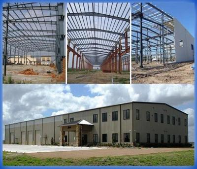 China Aluminum Alloy Window Waterproof Workshop Steel Building Customized Size zu verkaufen