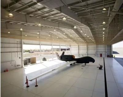 China Customized Q235 Q345 Prefabricated Aircraft Hangars Single Storey for sale