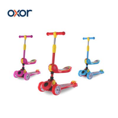 China Hot Selling Led PU Platform Amazon Led Lighting Wheel Folding 3 Wheel Kids Scooter for sale