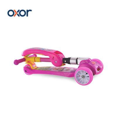 China Foldable Three Wheel Chinese PU Kids Scooter With Seat for sale