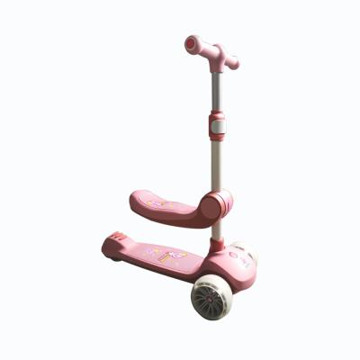 China Kid Children Fold 3 in 1 Scooter with Comfortable Limitless Height Adjustable Baby 3 Seat 1 Skuter with Turn Signal Wheel for sale