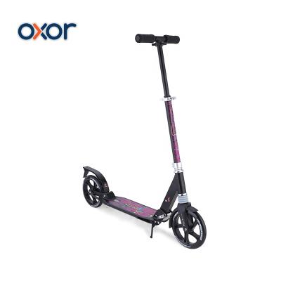 China PU Double Suspension Folding Big Wheel Kick Scooter For Adults for sale