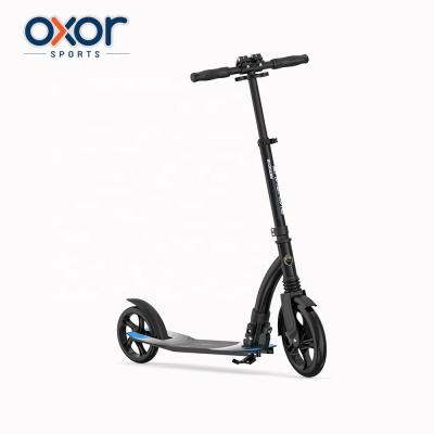 China PU Expo March Stand Up Two Wheel Kick Scooter Foldable Adult for sale