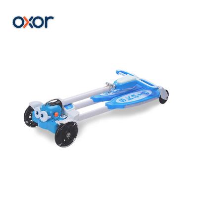 China Amazon PU Best Selling Kids Folding Kick Scooter With Hand Brake for sale