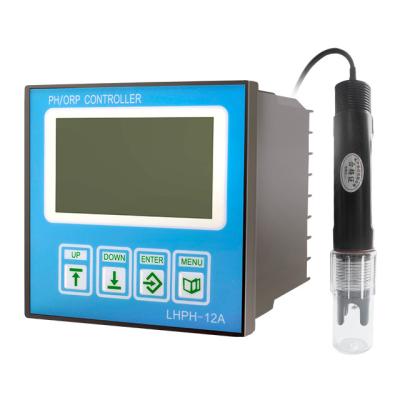 China 5 Meter Water Quality Rs485 0-14ph Temperature ABS pH Compensation White House WET-136PH Online Water Testing Meter Glass Electrode for sale