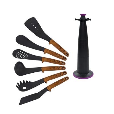 China Viable Viable Kitchen Accessories 7 Piece Nylon Tool Kit Utensil Kitchen With Backing for sale