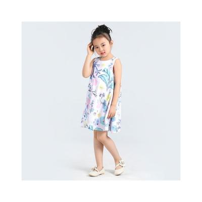 China High Quality Breathable Kids Clothes Girls Dress Cotton Vest Skirt Dresses for sale