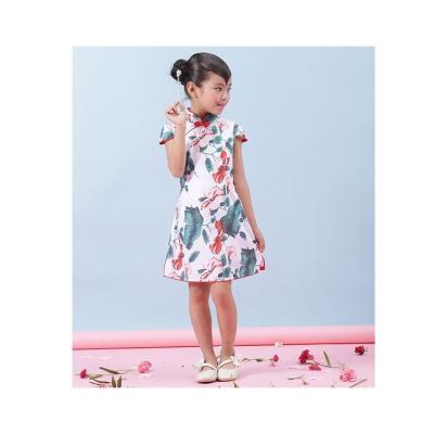 China Kain Children Stylish Baby Skirt China Suppliers Vintage Cheongsam 110-120-130-140-150-160 for sale