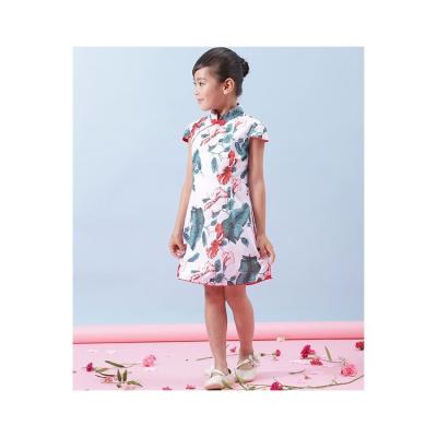 China Summer Children Cheongsam Dress Chinese Traditional Children's Qipao 110-120-130-140-150-160 for sale