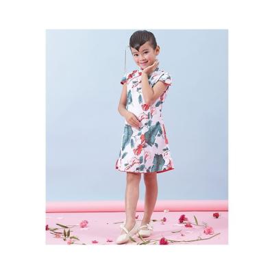 China Chinese Mini Cheongsam Dresses Modern Qipao Party Cocktail Dress 110-120-130-140-150-160 for sale