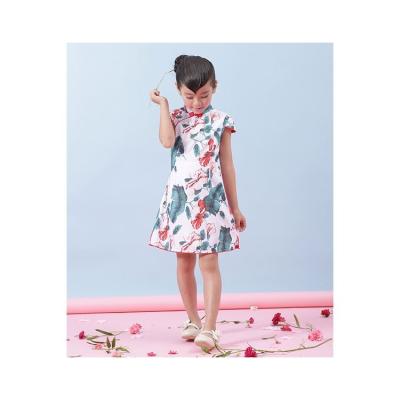 China National Fashion Style Children's Cheongsam Children's Qipao OEM Aftermarket Chinese Support Girls Traditonal 110-120-130-140-150-160 for sale