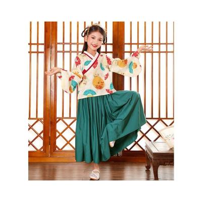 China Hanfu Chinese Style Chinese Children's Wear Two-piece Dress Costume For Children for sale