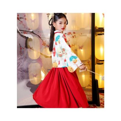 China Chinese Style Chinese Style Clothing Sets Children Hanfu Modern Style Two Piece Skirt for sale