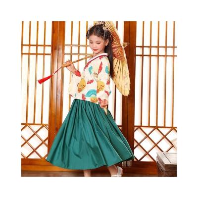 China Autumn Chinese Traditional Clothes Sets Chinese Style Hanfu Clothing Two Piece Skirt for sale