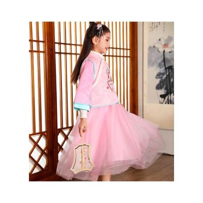 China Chinese Style Embroidery Costume Traditional Chinese Clothing Hanfu Girls Kids Dress for sale