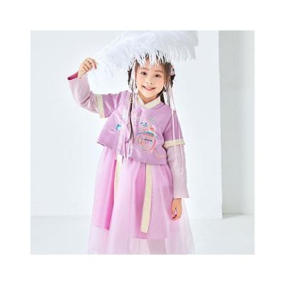 China Chinese Style Fashion Chinese Tradition Dress Two Piece Set Hanfu Children Dress for sale