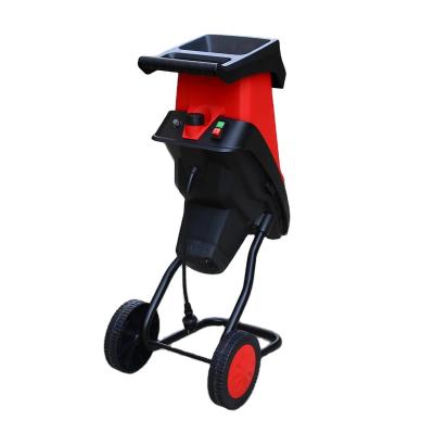 China Machinery repairs workshop wood chipper shredder factory direct sales 2500W 40mm cutting width garden branch leaf wood shredder for sale