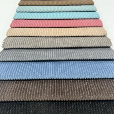 China Water Resistant Wholesale Customized Embossed Striped Velvet Upholstery Corduroy Fabric Home Textile Sofa Fabric for sale