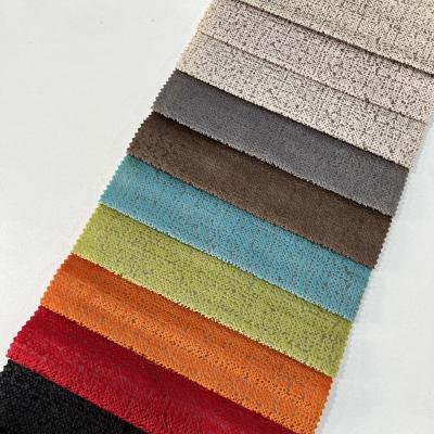 China Waterproof Custom Embossed Sofa Fabric Many Colors Polyester Super Soft Furniture Cover Knitting Velvet Fabric for sale