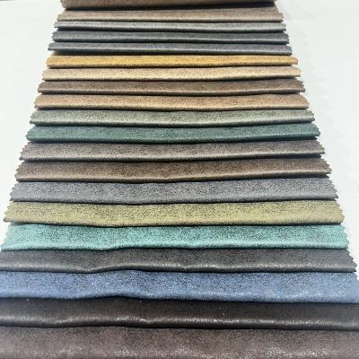 China European Style Water Resistant Teal Velvet Upholstery Fabric Brown Tanning Polyester Waterproof Sofa Fabric for sale