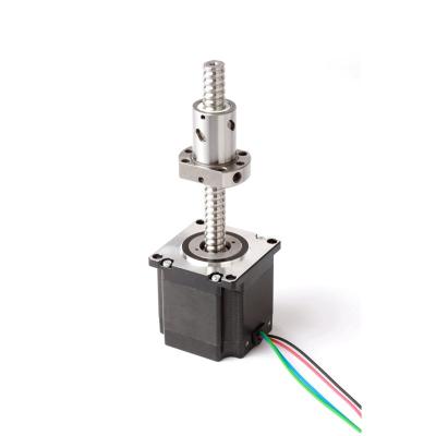 China Medical Equipment NEMA23 Micro Drive Motors Ball Screw Stepper Motor Linear Guide for sale