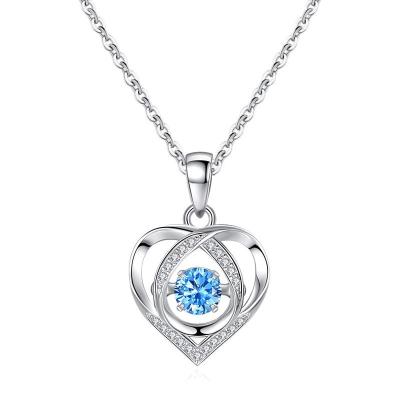 China 2022 Niche 520 Valentines Day Lightweight Luxury Birthday Gift To Girlfriend S 925 Sterling Silver Beating Heart Necklace For Wife for sale