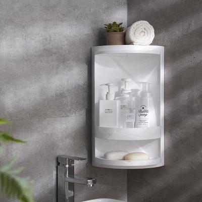 China Sustainable Hot Sale Bathroom 360 Degree Rotating Triangle Shelf for sale