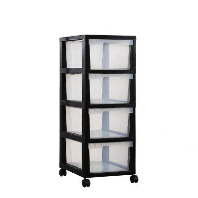 China Sustainable Wholesale Movable Drawer Plastic Storage Cabinet for sale