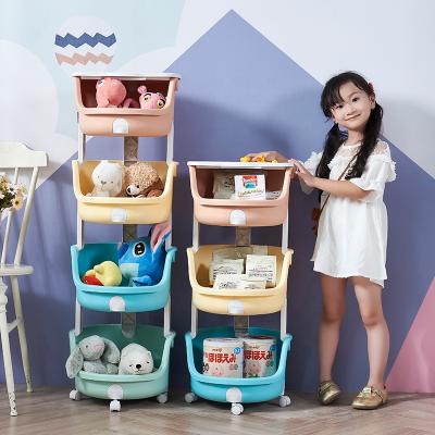 China Save Space / Kids Eco - Friendly Multifunctional Colorful Plastic Baby Toy Storage Basket for sale